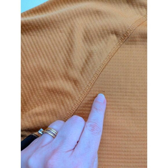 Columbia Men's Triple Canyon Half Zip Pullover In Gold/Black Size Small - Picture 5 of 9